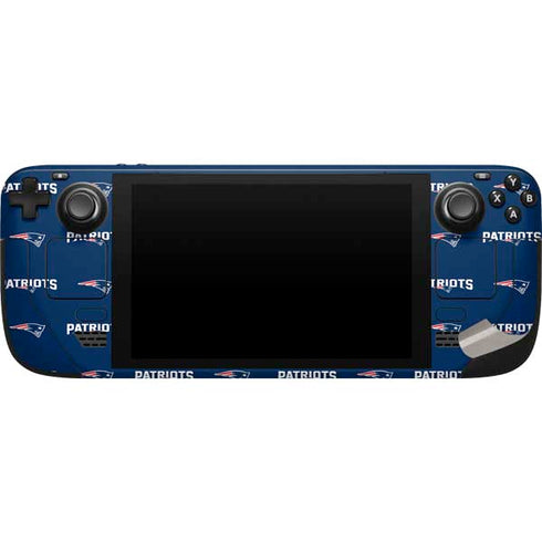 NFL New England Patriots Blitz Series Steam Deck Handheld Gaming Computer Skin